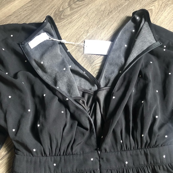 Sage The Label 🌿 Black Flowy Star Boho Dress S - Picture 3 of 9